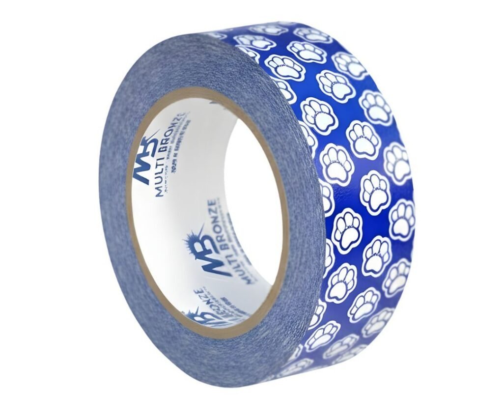 Cinta MB Azul Huellitas – 18mm x 20 m