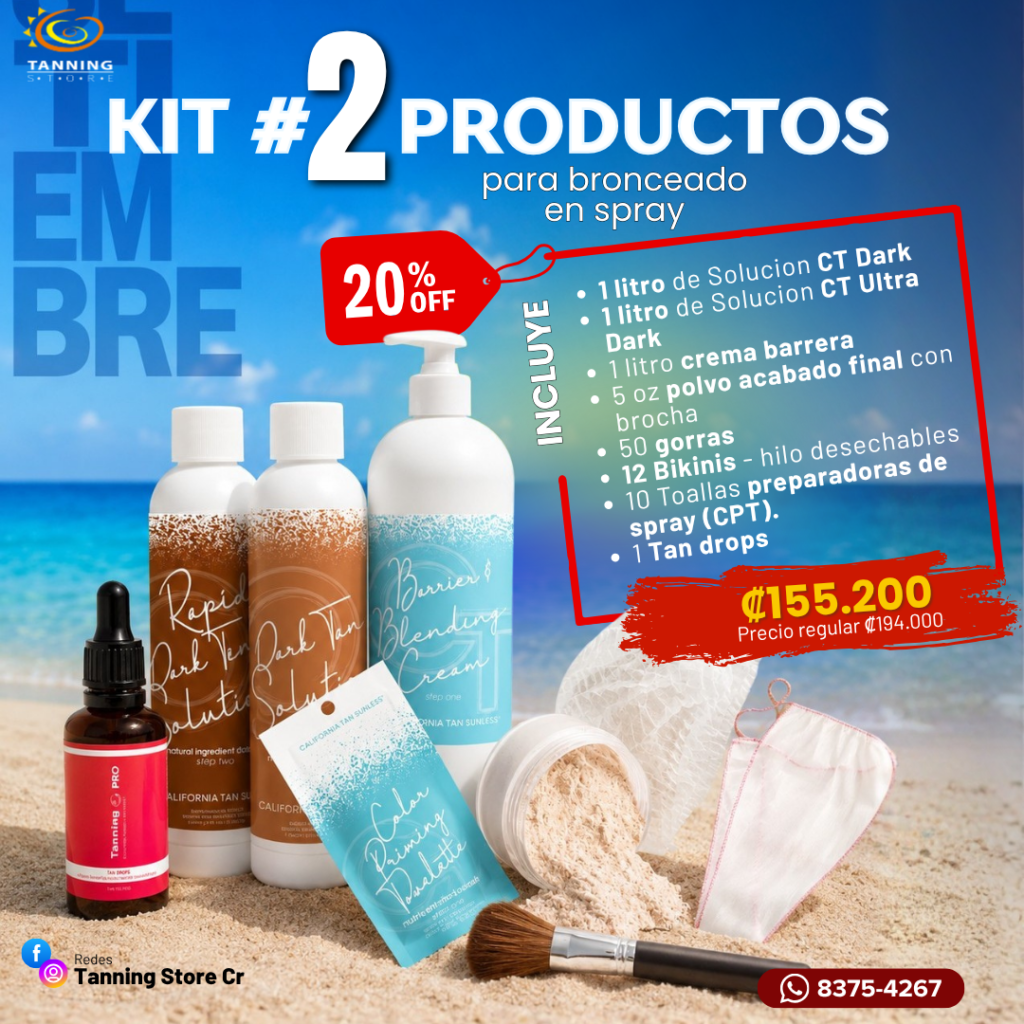 KIT #2 productos para bronceado en spray